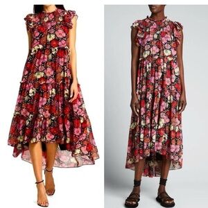 Like new! Cinq à Sept Ricki Floral High Low Dress ❤️🩷 Size 14 & flawless 🩷❤️